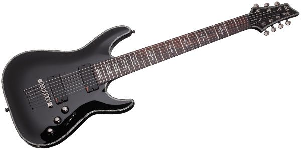 SCHECTER/HELLRAISER C-7 Black　7弦ギター