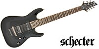 SCHECTER OMEN-7 Black　7弦ギター