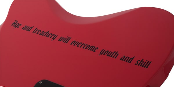 SCHECTER / Simon Gallup Ultra Spitfire Bass Red画像7