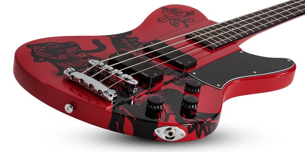 SCHECTER / Simon Gallup Ultra Spitfire Bass Red画像8