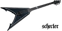 SCHECTER RAVENDARK V -FR BLK/SILV