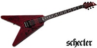 SCHECTER V-1 FR Apocalypse Red Reign