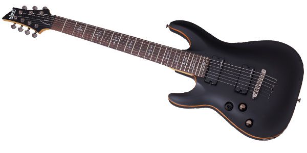 SCHECTER/DEMON-7 LH SBK　7弦ギター　レフティ