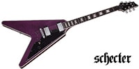 SCHECTER V-1 CUSTOM Trans Purple