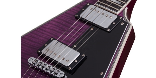 SCHECTER ( シェクター ) V-1 CUSTOM Trans Purple 送料無料