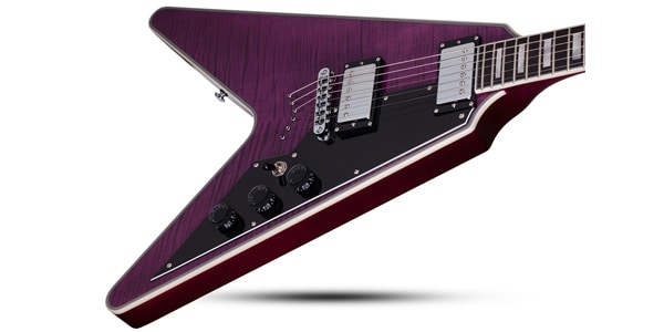 SCHECTER / V-1 CUSTOM Trans Purple画像6