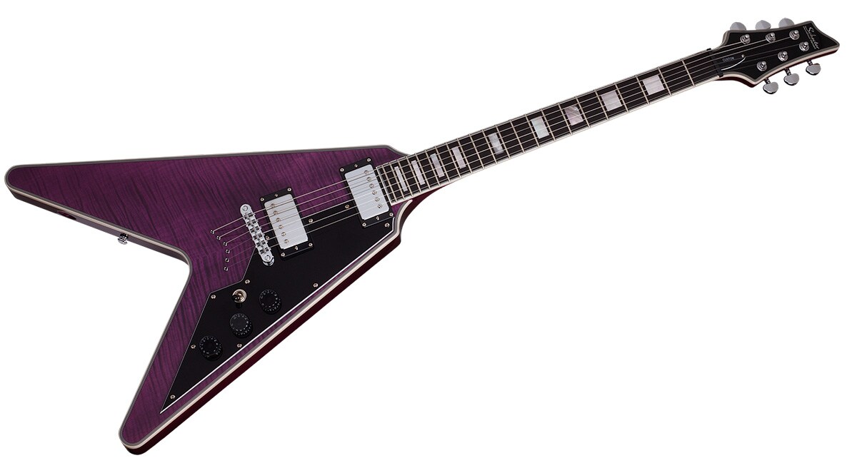 SCHECTER/V-1 CUSTOM Trans Purple