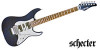 SCHECTER SD-2-24-AL Pau Ferro See-thru Blue