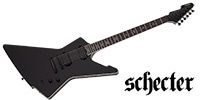 SCHECTER E-1 SLS Evil Twin Satin Black