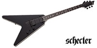 SCHECTER V-1 SLS Evil Twin vil Twin Satin Black