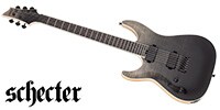 SCHECTER C-1 SLS Elite Lefty Black Fade Burst