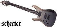 SCHECTER C-7 SLS Elite Lefty Black Fade Burst