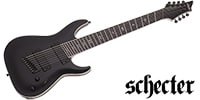 SCHECTER C-8 MS SLS Elite Evil Twin Satin Black