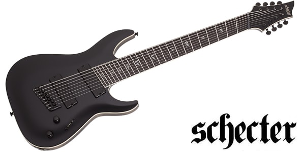 SCHECTER/C-8 MS SLS Elite Evil Twin Satin Black