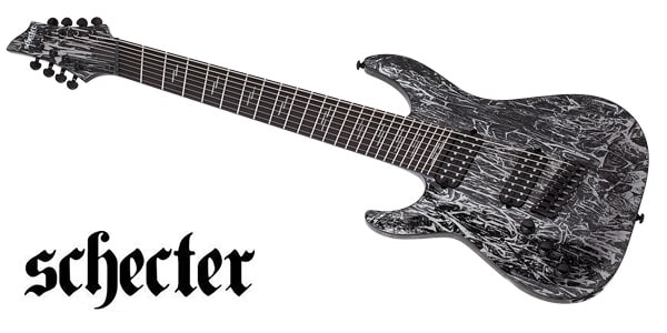 SCHECTER ( シェクター ) C-8 Multiscale LH Silver Mountain 送料無料