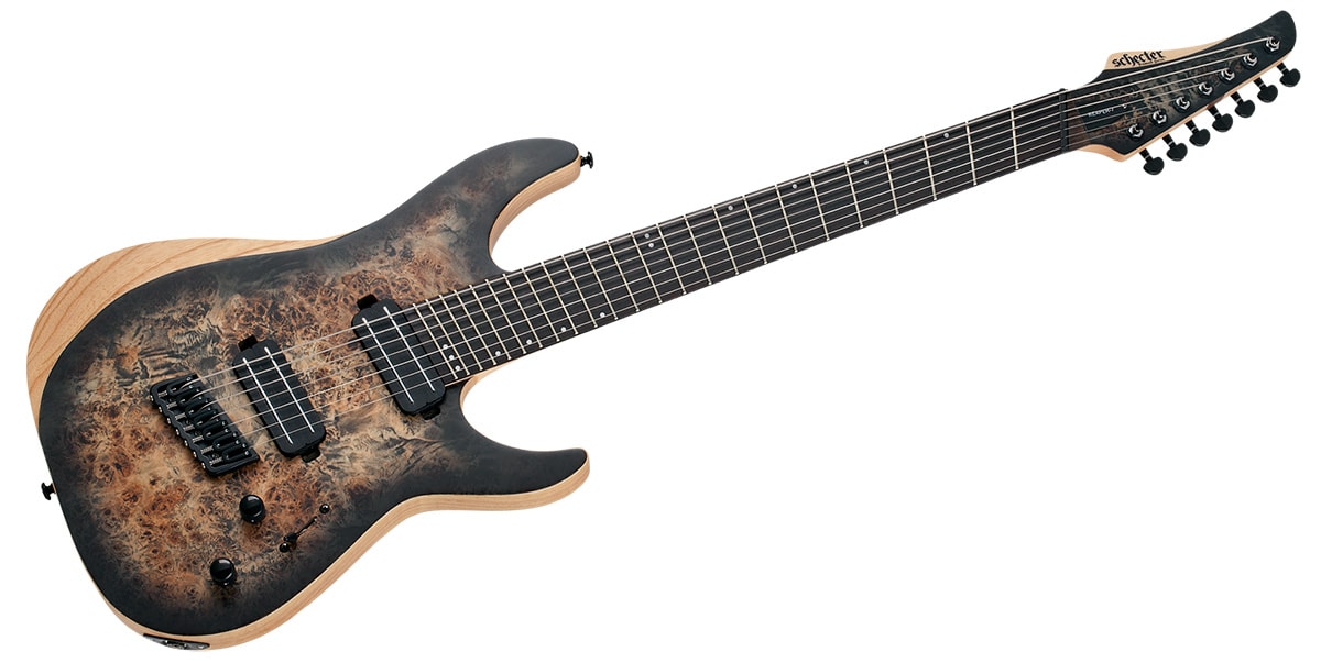 SCHECTER/Reaper-7 Multiscale Satin Charcoal Burst