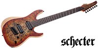 SCHECTER Reaper-7 Multiscale Satin Inferno Burst