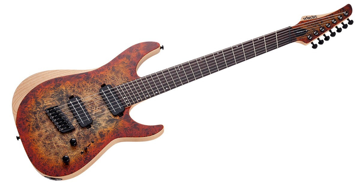 SCHECTER/Reaper-7 Multiscale Satin Inferno Burst