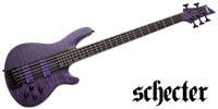 SCHECTER C-5 GT Bass Satin Trans Purple