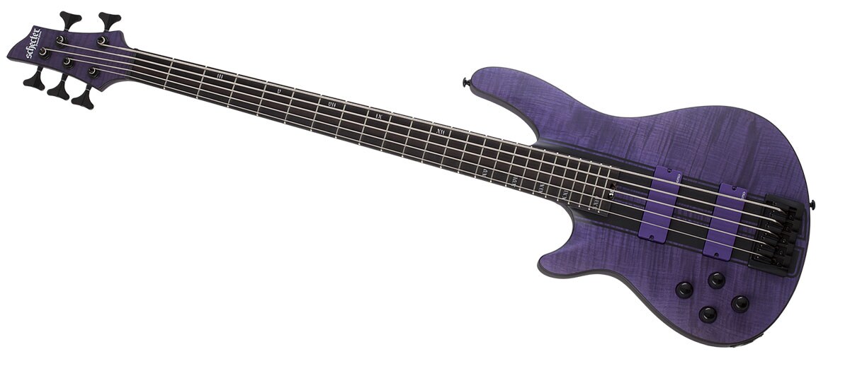 SCHECTER/C-5 GT Bass LH Satin Trans Purple