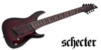 SCHECTER / Omen Elite-8 Multiscale Black Cherry Burst