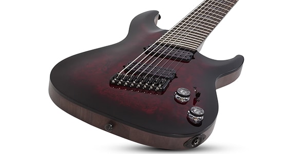 SCHECTER ( シェクター )  / Omen Elite-8 Multiscale Black Cherry Burst画像2