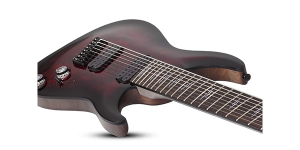 SCHECTER ( シェクター )  / Omen Elite-8 Multiscale Black Cherry Burst画像3