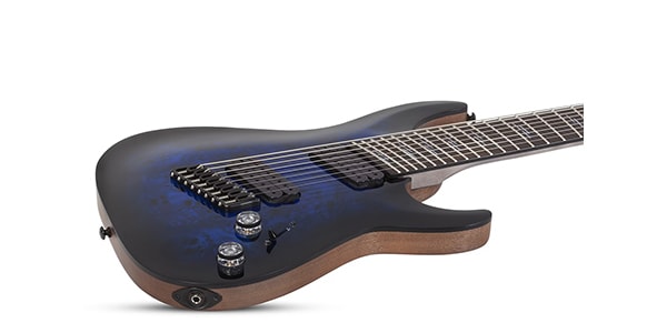 SCHECTER ( シェクター )  / Omen Elite-8 Multiscale See-Thru Blue Burst画像2