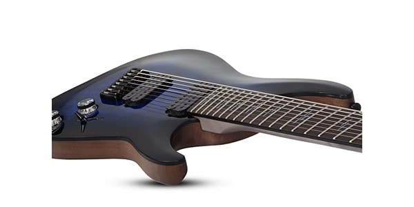 SCHECTER ( シェクター )  / Omen Elite-8 Multiscale See-Thru Blue Burst画像4