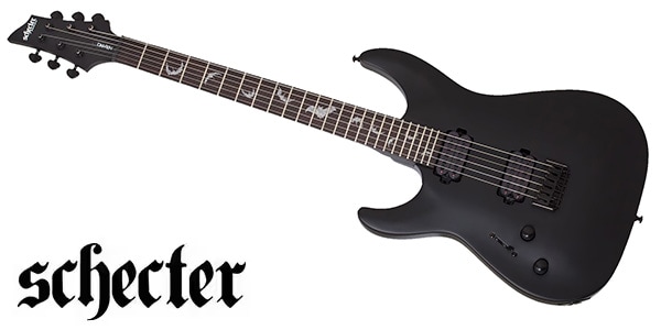 エレキギターシェクターSCHECTER Damien SCHECTER ( シェクター ) Damien-6 LH Satin Black 送料無料