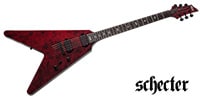 SCHECTER V-1 Apocalypse Red Reign