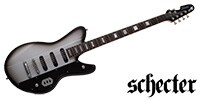 SCHECTER Robert Smith UltraCure VI Silver Burst Pearl