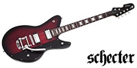 SCHECTER Robert Smith UltraCure Red Burst