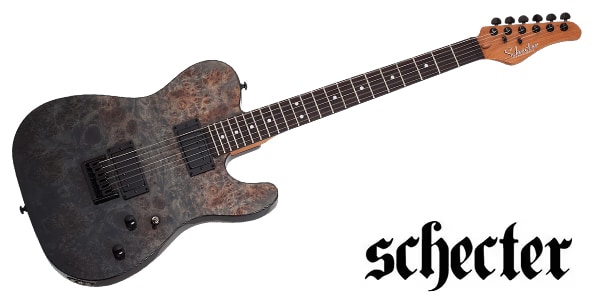 SCHECTER / PT Standard Black Fade Burst Burl