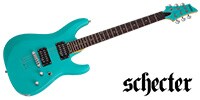 SCHECTER C-6 Deluxe Satin Aqua