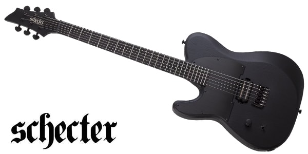 SCHECTER / PT Black Ops LH Satin Black Open Pore
