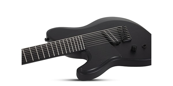 SCHECTER / PT-8 MS Black Ops LH Satin Black Open Pore画像4