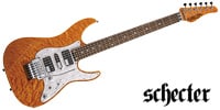 SCHECTER SD-2-24-AL Pau Ferro See-thru Amber