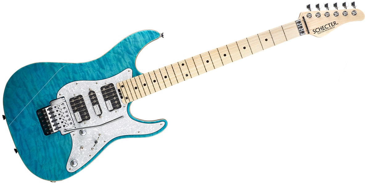 SCHECTER/SD-2-24-AL Maple Aqua Blue