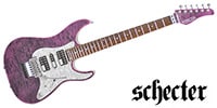 SCHECTER SD-2-24 AL Pau Ferro See-thru Purple