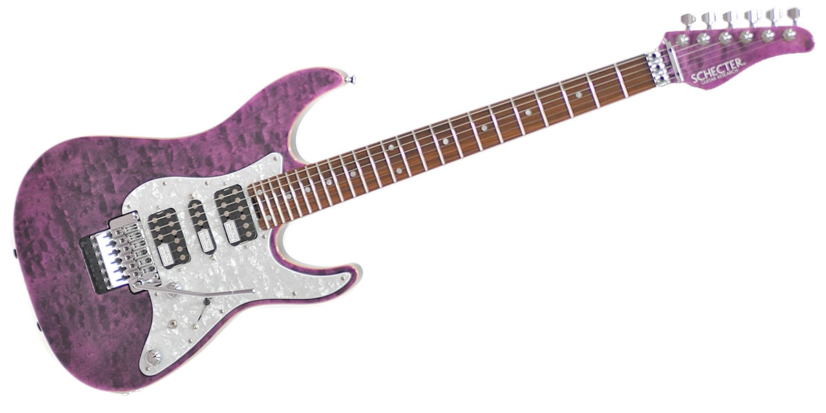 SCHECTER/SD-2-24 AL Pau Ferro See-thru Purple