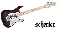 SCHECTER SD-2-24-AL Maple See-thru Red