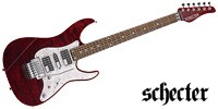 SCHECTER SD-2-24-AL Pau Ferro See-thru Red