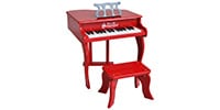 SCHOENHUT Fancy Baby Grand Piano Red