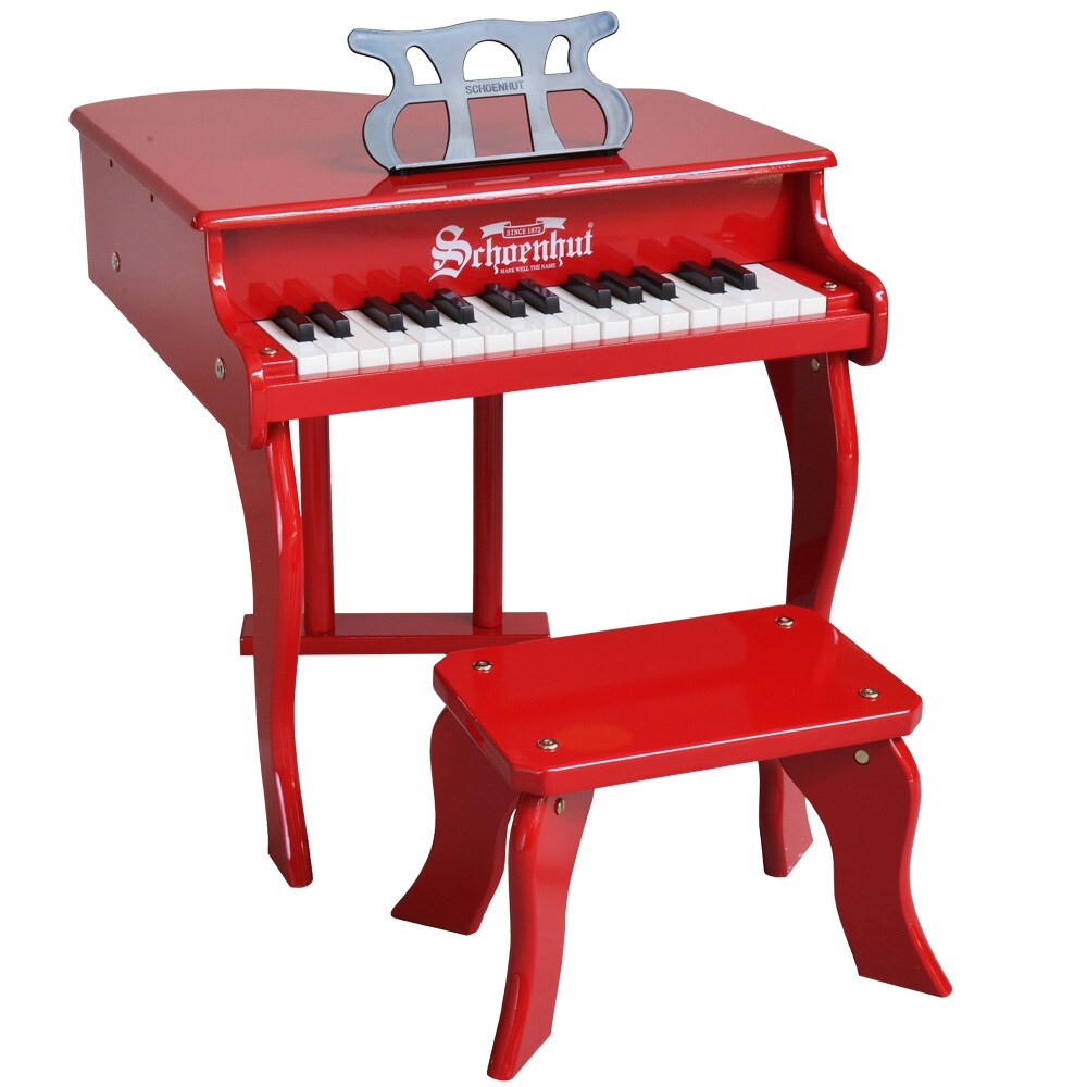 SCHOENHUT/Fancy Baby Grand Piano Red