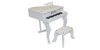 SCHOENHUT Fancy Baby Grand Piano White