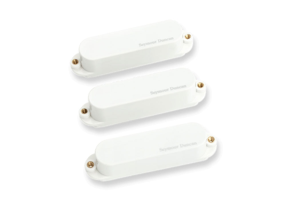 SEYMOUR DUNCAN/AS-1s BLACKOUTS STRAT SET White