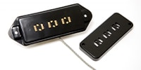 SEYMOUR DUNCAN P-90 Staple Dogear Bridge Black/Gold PolePiece