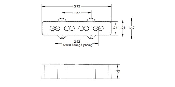 SEYMOUR DUNCAN ( セイモアダンカン )  / SJB-3b Quarter Pound Jazz Bass Bridge画像2