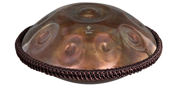 セラカホン　ハンドパン　セラ　ハーモニー　F# Hijaz アラビアン ハンドパン、D Kurd 440 Hz、材質: ステンレス鋼、ゴールド、バッグ